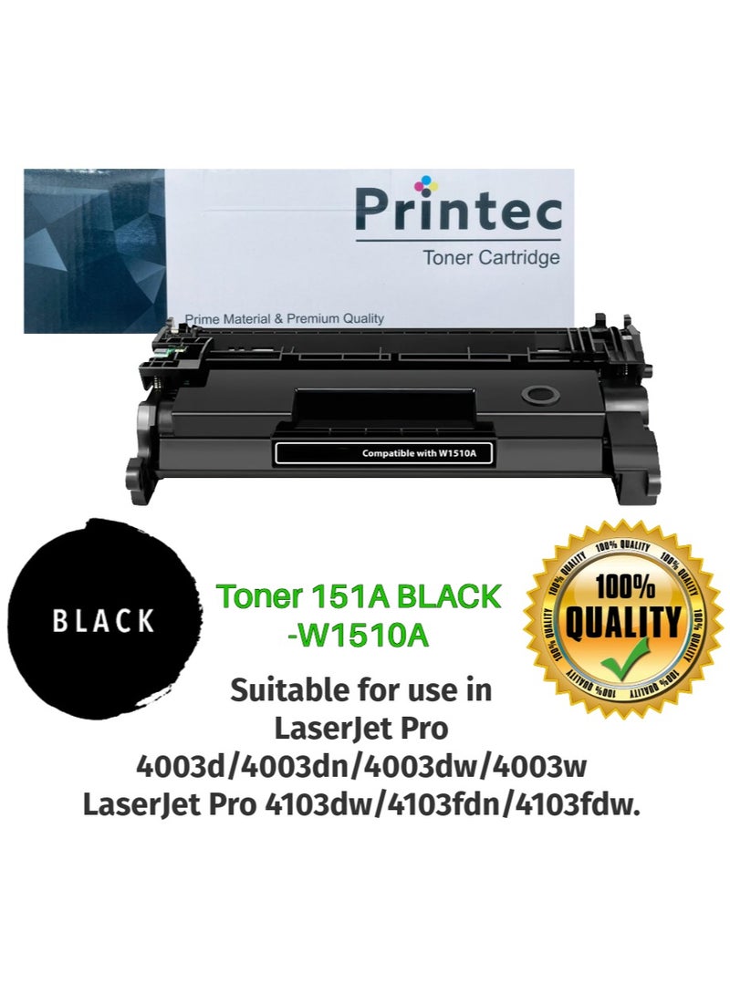 Printec Toner 151A BLACK - W1510A - Image 1